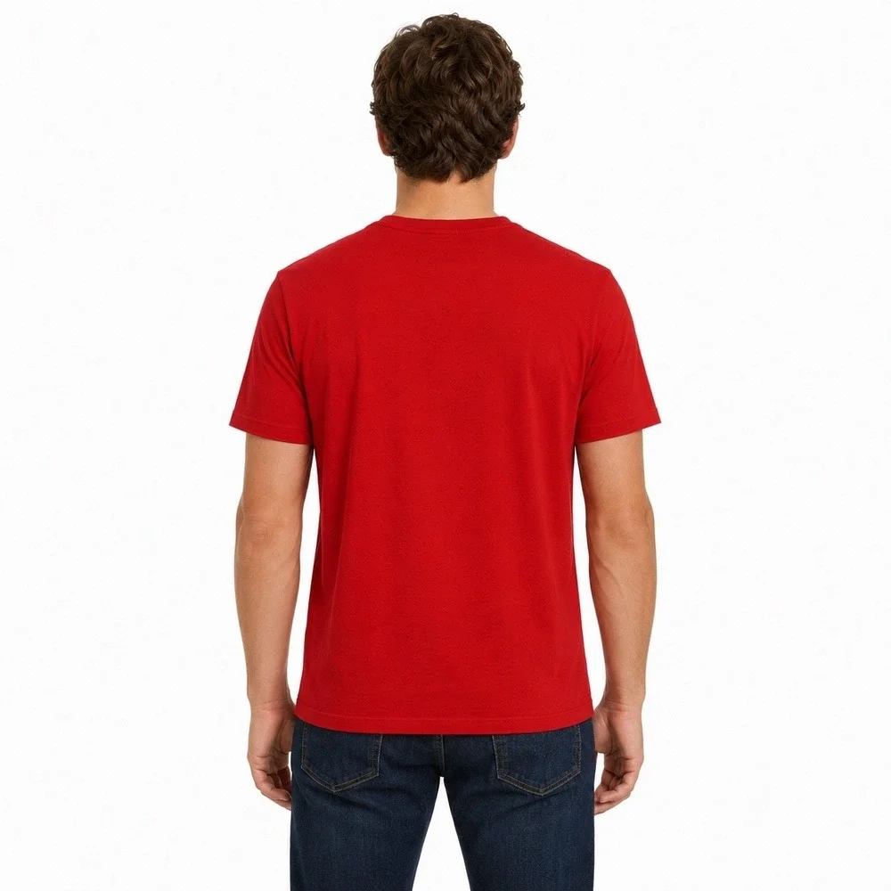 Polo Ralph Lauren Mens Red Script Logo Graphic T-Shirt Classic Fit M